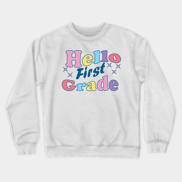 Hello first grade Crewneck Sweatshirt by navod